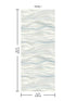 Currents 1 Panel fabric in blue color - pattern number DD3841M - by Antonina Vella in the Dazzling Dimensions Volume II collection