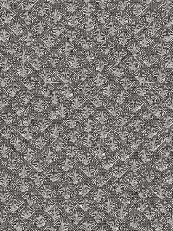 Asteria Fan fabric in charcoal color - pattern number 2976-86517 - by A Street Prints in the Grey collection