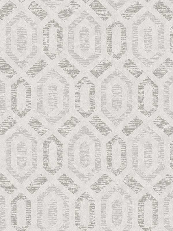Latona Diamond Geometric wallpaper in platinum color - pattern number 2976-86539 - by A Street Prints in the Grey collection