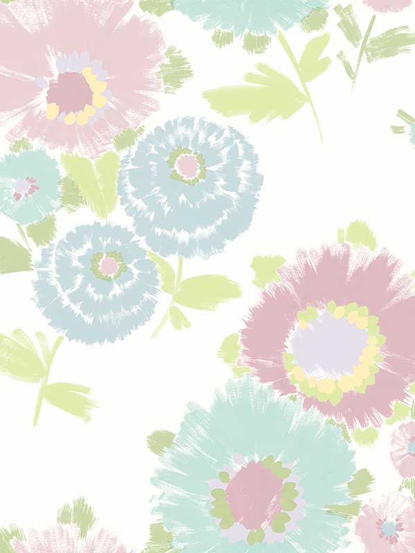 Essie Painterly Floral wallpaper in pastel color - pattern number 4081-26325 - by A Street Prints in the Happy collection