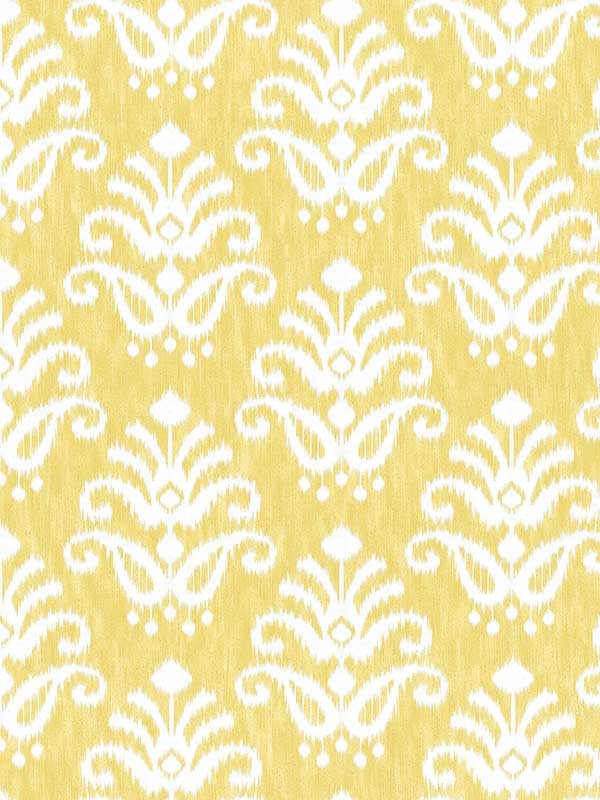 Keaton Medallion wallpaper in yellow color - pattern number 4081-26328 - by A Street Prints in the Happy collection