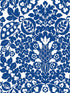 Marni Fruit Damask wallpaper in blue color - pattern number 4081-26332 - by A Street Prints in the Happy collection