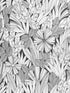Bannon Leaves wallpaper in black color - pattern number 4081-26346 - by A Street Prints in the Happy collection