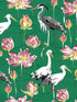 Barton Heron wallpaper in green color - pattern number 4081-87551 - by A Street Prints in the Happy collection