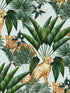 Jungle Cheetah fabric in aqua color - pattern number WLD53107W - by OhPopsi in the Wild collection
