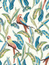 Tropical Parrot fabric in white color - pattern number WLD53116W - by OhPopsi in the Wild collection