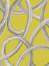 Calix Twisted Geo fabric in chartreuse color - pattern number CEP50125W - by OhPopsi in the Concept collection