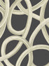 Calix Twisted Geo fabric in black color - pattern number CEP50126W - by OhPopsi in the Concept collection