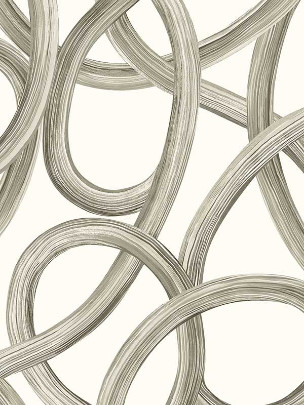 Calix Twisted Geo fabric in white color - pattern number CEP50127W - by OhPopsi in the Concept collection