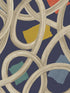 Calix Twisted Geo fabric in indigo color - pattern number CEP50129W - by OhPopsi in the Concept collection