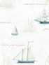 Andrew Sailboat fabric in white color - pattern number 4041-1703 - by Advantage in the Passport collection