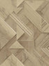 Cassian Wood Geometric fabric in light brown color - pattern number 4041-35308 - by Advantage in the Passport collection