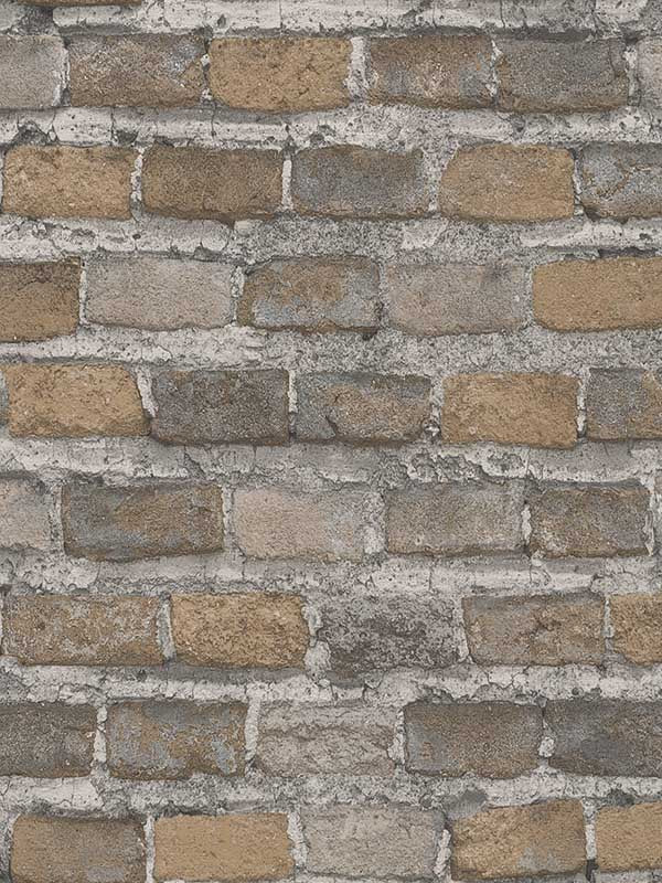 Lennox Brick wallpaper in neutral color - pattern number 4041-428056 - by Advantage in the Passport collection