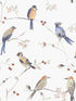 Birdsong Trail fabric in orange color - pattern number 3124-13851 - by Chesapeake in the Thoreau collection