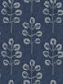 Plum Tree Botanical fabric in dark blue color - pattern number 3124-13872 - by Chesapeake in the Thoreau collection