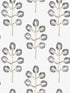 Plum Tree Botanical fabric in black color - pattern number 3124-13875 - by Chesapeake in the Thoreau collection