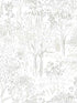 Walden Forest fabric in grey color - pattern number 3124-13892 - by Chesapeake in the Thoreau collection