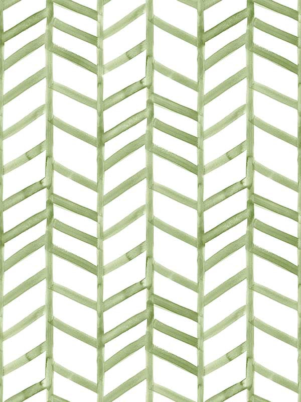 Fletching Geometric fabric in green color - pattern number 3124-13921 - by Chesapeake in the Thoreau collection