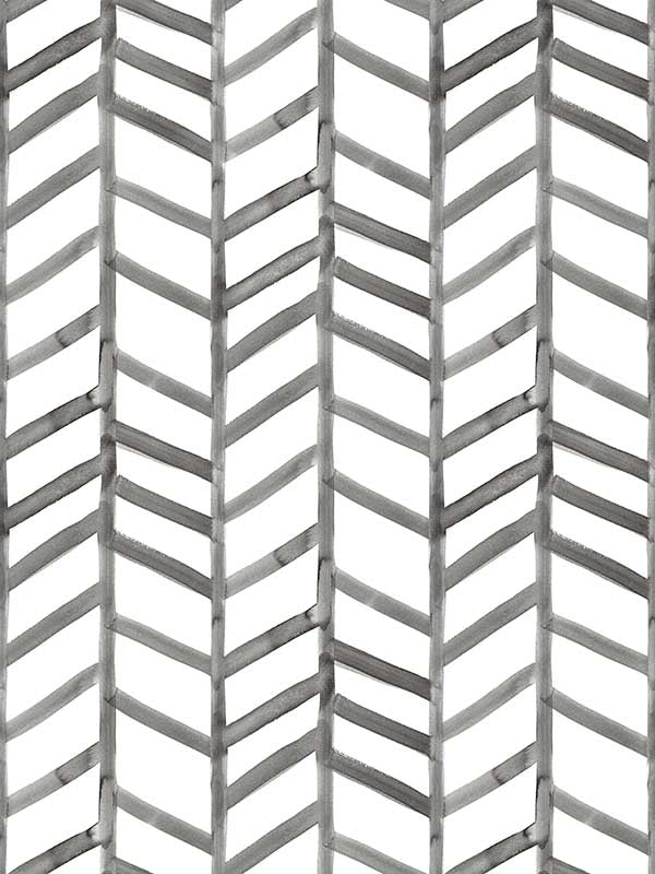 Fletching Geometric fabric in black color - pattern number 3124-13924 - by Chesapeake in the Thoreau collection