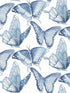 Janetta Butterfly fabric in blue color - pattern number 3124-13932 - by Chesapeake in the Thoreau collection