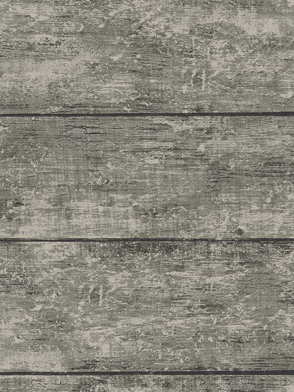 Cabin Wood Planks wallpaper in charcoal color - pattern number 3124-13972 - by Chesapeake in the Thoreau collection