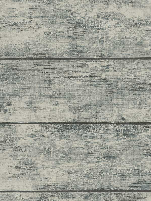 Cabin Wood Planks wallpaper in teal color - pattern number 3124-13973 - by Chesapeake in the Thoreau collection