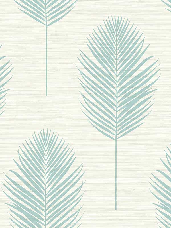 Bali Fern fabric in aqua color - pattern number 2988-70202 - by A Street Prints in the Inlay collection