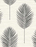 Bali Fern fabric in black color - pattern number 2988-70210 - by A Street Prints in the Inlay collection