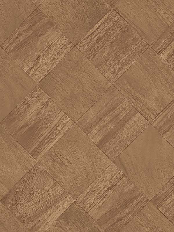 Thriller Wood Tile wallpaper in chestnut color - pattern number 2988-70806 - by A Street Prints in the Inlay collection