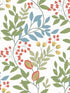 Eden Retreat fabric in white and multi color - pattern number MN1841 - by York in the Mediterranean collection