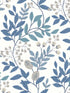 Eden Retreat fabric in white and blue color - pattern number MN1842 - by York in the Mediterranean collection