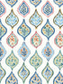 Marketplace Motif fabric in white and multi color - pattern number MN1852 - by York in the Mediterranean collection