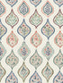 Marketplace Motif fabric in off white and green color - pattern number MN1853 - by York in the Mediterranean collection