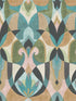 Malta fabric in teal and gold color - pattern number MN1923 - by York in the Mediterranean collection