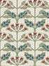 Tracery Blooms fabric in cream metallic color - pattern number AC9111 - by Ronald Redding in the Arts and Crafts collection