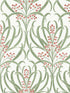 Calluna fabric in white and berry metallic color - pattern number AC9141 - by Ronald Redding in the Arts and Crafts collection
