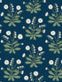 Meadow Flowers fabric in navy and white color - pattern number AC9151 - by Ronald Redding in the Arts and Crafts collection
