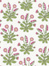 Meadow Flowers fabric in white and rose color - pattern number AC9153 - by Ronald Redding in the Arts and Crafts collection