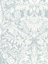 Lockwood Damask wallpaper in light blue color - pattern number AC9192 - by Ronald Redding in the Arts and Crafts collection