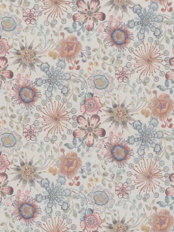 Magic Garden fabric in pink color - pattern number MI10312 - by York in the Missoni Home 04 collection