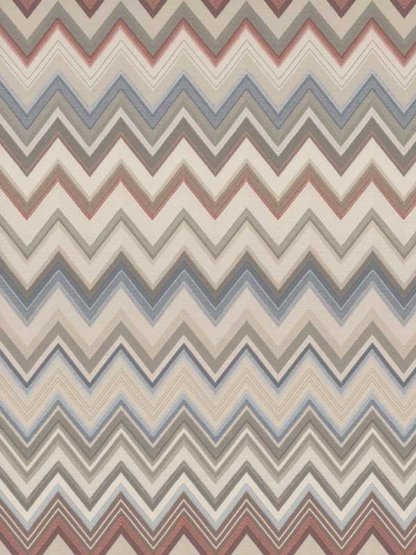 Happy Zigzag fabric in orange color - pattern number MI10330 - by York in the Missoni Home 04 collection