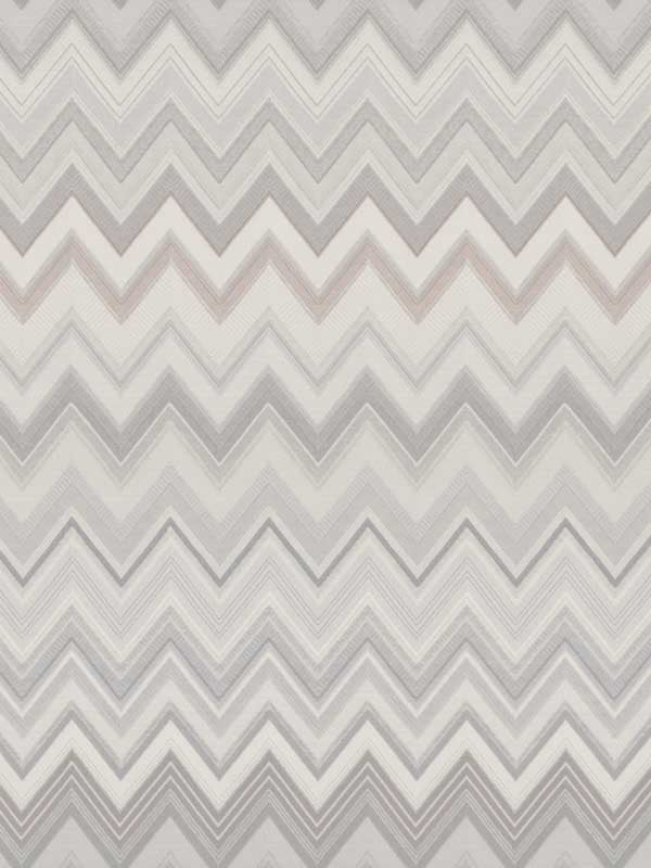 Happy Zigzag fabric in grey color - pattern number MI10331 - by York in the Missoni Home 04 collection
