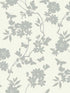 Flutter Vine fabric in white and silver color - pattern number DT5023 - by Candice Olson in the After Eight collection
