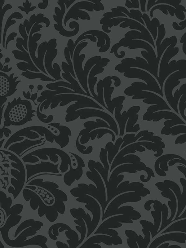Modern Romance fabric in black color - pattern number DT5044 - by Candice Olson in the After Eight collection