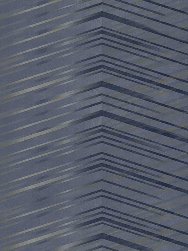 Glistening Chevron fabric in navy color - pattern number DT5053 - by Candice Olson in the After Eight collection