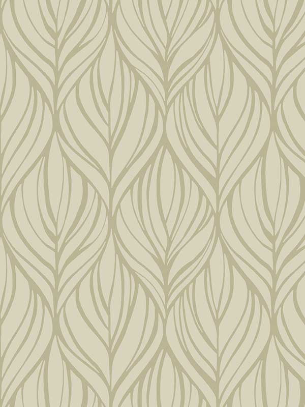 Palma wallpaper in taupe and silver color - pattern number DT5082 - by Candice Olson in the After Eight collection