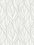 Palma wallpaper in white and silver color - pattern number DT5084 - by Candice Olson in the After Eight collection