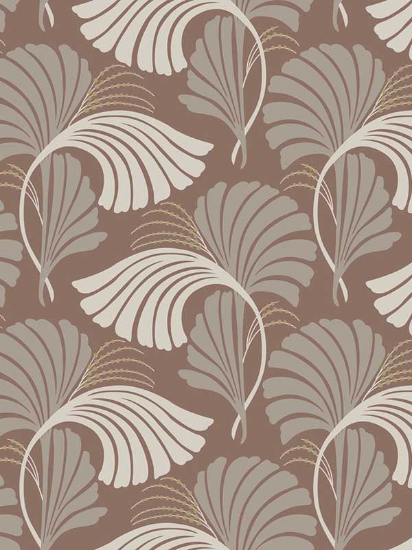 Dancing Leaves wallpaper in tan color - pattern number DT5131 - by Candice Olson in the After Eight collection