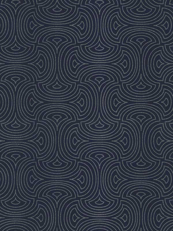 Hourglass wallpaper in navy color - pattern number DT5143 - by Candice Olson in the After Eight collection