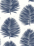 Island Palm wallpaper in navy blue color - pattern number SL80702 - by Seabrook in the The Simple Life collection